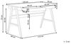 Schreibtisch heller Holzfarbton 120x70 cm 2 Schubladen SHESLAY Bild 3