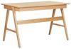 Schreibtisch heller Holzfarbton 120x70 cm 2 Schubladen SHESLAY Bild 5