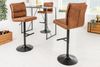 riess-ambiente Barhocker COMFORT antik braun / schwarz (Einzelartikel, 1 St), Microfaser · Metall · höhenverstellbar · drehbar · Stuhl mit Lehne Bild 4