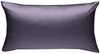 Bettwaesche-mit-Stil Mako-Satin / Baumwollsatin Bettwäsche uni / einfarbig lila Kissenbezug 40x80 cm Bild 2