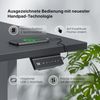 elektrisch höhenverstellbarer Schreibtisch ECO 120 x 60 cm - Gestell Grau, Platte Anthrazit Bild 5
