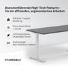 elektrisch höhenverstellbarer Schreibtisch ECO 120 x 60 cm - Gestell Grau, Platte Anthrazit Bild 3