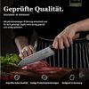 ZAYIKO Damastmesser KASSHOKU SET 3-tlg "SANTOKU, kl. SANTOKU, Officemesser" - Pakka - VG-10 Stahl Bild 5