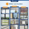 Grandekor Doppelrollo Klemmfix ohne Bohren Weiß-Grau-Anthrazit 90x150 cm(Stoffbreite 86cm) Fenster Rollos für innen Klemmrollos Duo Rollos für Fenster ohne Bohren mit Bohren Privatschutz Zebrarollo Bild 2