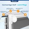Grandekor Doppelrollo Klemmfix ohne Bohren Weiß-Grau-Anthrazit 90x150 cm(Stoffbreite 86cm) Fenster Rollos für innen Klemmrollos Duo Rollos für Fenster ohne Bohren mit Bohren Privatschutz Zebrarollo Bild 4