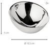 EDZARD Servierschale Asti, Edelstahl, 2er-Set, Silber-Optik, H 5 cm Bild 4