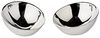 EDZARD Servierschale Asti, Edelstahl, 2er-Set, Silber-Optik, H 5 cm Bild 2