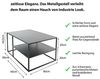 osoltus cube Industrie Stil Couchtisch Stahl schwarz 90 x 60 x 45 cm Bild 3