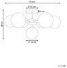 Deckenlampe ANADYR Glas Beige Bild 3