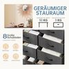 SURFOU Hängeregal Organizer Türorganizer Hängeorganizer Schuhaufbewahrung Hängend, fur Schlafzimmer, Buro, mit 5 Fächern Klarem Fenstertür Aufbewahrung Türhänger 2 Metallhaken Bild 4