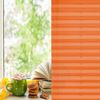 Plisseerollo ohne Bohren Klemmfix 75x130 cm(BxH) Orange Jalousie Sonnenschutz Easyfix Faltrollo Lichtdurchlässig Rollo für Fenster & Tür Bild 3