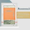 Plisseerollo ohne Bohren Klemmfix 75x130 cm(BxH) Orange Jalousie Sonnenschutz Easyfix Faltrollo Lichtdurchlässig Rollo für Fenster & Tür Bild 5