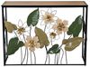DRW Konsolentisch aus Metall und Holz mit Blumen, ERD- und Grüntöne, 37 x 108 x 80 cm Bild 5