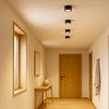 SSC-LUXon LED Aufbaustrahler LANTI Deckenspot schwarz schwenkbar mit LED Birne 4W 4-Stufen dimmbar, Warmweiß Bild 2