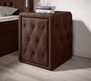 Designer Nachttisch Josy (Samt) Braun Bild 2