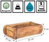 BigDean Holzkiste Ziegelform Vintage Unikat aus recyceltem Altholz – Rustikale Deko-Box (Set, 2 St, Ziegelform), Vintage recycling Ziegelform, Unikat Bild 2