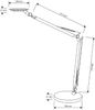 Alco LED-Tischleuchte schwarz Bild 3
