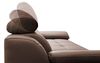 CAVADORE Schlafsofa Aniamo / Ledersofa in L-Form mit Bettfunktion, verstellbaren Kopfstützen und XL-Longchair / 270 x 80 x 165 / Kunstleder, Dunkelbraun Bild 5
