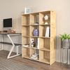 Stylish Oak Bookshelf, 92.5 cm W x 132 cm H x 30 cm D | 100% Melamine Coated Particle Board, 8 mm Thick | Perfect for Modern Home & Office Decor Bild 3