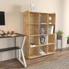 Stylish Oak Bookshelf, 92.5 cm W x 132 cm H x 30 cm D | 100% Melamine Coated Particle Board, 8 mm Thick | Perfect for Modern Home & Office Decor Bild 2