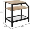 tectake Beistelltisch Couchtisch Plymouth 36,5x58,5x59,5cm (1-St, 1 tlg), Markanter Beistelltisch im rustikalen Industrial-Look Bild 2