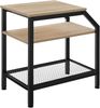 tectake Beistelltisch Couchtisch Plymouth 36,5x58,5x59,5cm (1-St, 1 tlg), Markanter Beistelltisch im rustikalen Industrial-Look Bild 5