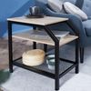 tectake Beistelltisch Couchtisch Plymouth 36,5x58,5x59,5cm (1-St, 1 tlg), Markanter Beistelltisch im rustikalen Industrial-Look Bild 3