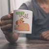 speecheese Tasse Capybara mit Bubble Tea Kaffeebecher mit Spruch Just Chill Bild 2