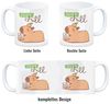 speecheese Tasse Capybara mit Bubble Tea Kaffeebecher mit Spruch Just Chill Bild 4
