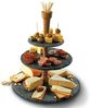 Boska Party Tower-Käse, Tapas oder Snacks servieren-drei Ebenen-Schiefer-Schwarz-Braun - 330 x 300 x 300 mm Bild 3