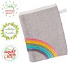 Smithy Waschlappen Baby Regenbogen Wolke | 100% Baumwolle Frottee | Waschhandschuh Kinder | Jungen & Mädchen | Geschenk zur Geburt Bild 3