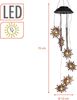 Spetebo Windspiel LED Solar Lichtspiel mit 4 Metall Klangstäben - 75 cm (Anzahl, 1 St, Stück), Haken zum Aufhängen Bild 2