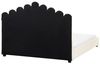 Wasserbett Samtstoff VINCENNES 160 x 200 cm Cremeweiß Bild 5