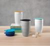 ASA Selection thermo Thermobecher Twisted, Kaffeebecher, Kaffee Becher, Tasse, Porzellan, Grau, 350 ml, 33715024 Bild 3