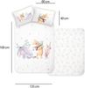 BERONAGE Kinderbettwäsche Winnie The Pooh Baby / Kleinkind Bettwäsche Pu der Bär, 100% Baumwolle, 2 teilig, 135x100 + 60x40 cm Bild 2