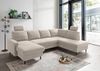 Wohnlandschaft >Pris< U-Form, Funktionenn, cord beige - 153x305x75x200 (LxBxHxT) Bild 1