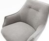Barstuhl Alja-Flex Strukturstoff Soft Grau Freischwinger Flach Metall Schwarz Taschenfederkern Bild 5