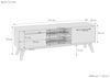 Medienschrank TV-Schrank Fernsehschrank mit 2 Türen aus Rotbuche V-90.51-12 Bild 3