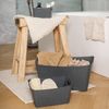 Koziol Aufbewahrungsbox Boxxx S, Kiste, Bottich, Organic Recycled, Recycled Ash Grey, 1 L, 1405120 Bild 4