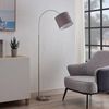 Lindby Bogenlampe Keriba, Metall, Alu IP20, 1 x 15 W LED Bild 3