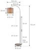 Lindby Bogenlampe Keriba, Metall, Alu IP20, 1 x 15 W LED Bild 4