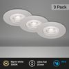 Briloner LED Einbauleuchte Kulana chrom-matt Ø 9 cm warmweiß 3er Set Bild 2