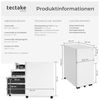 tectake Rollcontainer Aktenrollschrank, aus pulverbeschichtetem Stahl Bild 3