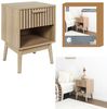 HOME DECO FACTORY Nachttisch Klaus, braun, 40 x 55 x 35 cm Bild 4