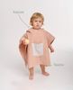 molis&co. Badeponcho für Kinder. Kapuzen-Strandtuch. Leichter und kompakter Bademantel für Kinder. (Altrosa, 7-8 Jahre) Bild 4