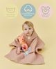 molis&co. Badeponcho für Kinder. Kapuzen-Strandtuch. Leichter und kompakter Bademantel für Kinder. (Altrosa, 7-8 Jahre) Bild 3