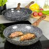 Kinghoff Kinghoff Set mit 3 Pfannen 20 cm, 24 cm, 28 cm Granit Wood KH1030 Bild 2