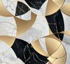 Petti Artigiani Italiani - Tischdecke, Küchentischdecke aus Mikrofaser, schmutzabweisend, Design Kreis Schwarz Gold X4 Plätze (140x140 cm), 100% Made in Italy Bild 5
