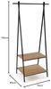 Versa Lasai Garderobe im Industriestil, Maße (H x L x B) 150,0 x 45,0 x 75,0 cm, Schwarz Bild 4