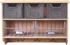 Wandgarderobe HWC-A43, Garderobe Regal, Tanne Holz Vintage Patchwork 42x60x24cm Bild 3